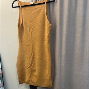 Abercrombie & Fitch Orange Spaghetti Strap Bodycon Mini Dress